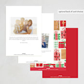 "Secret Santa" - Party Invitations in Jolly by Sarah Knight - Back of Card Options