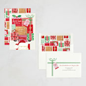 "Secret Santa" - Party Invitations in Jolly by Sarah Knight - Assembled