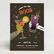 "Come for the Boos" - Party Invitations in Fudge by Renee Christensen - Front