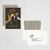 "Come for the Boos" - Party Invitations in Fudge by Renee Christensen - Assembled