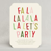 "La Party" - Party Invitations in Ivory by Baumbirdy - Front