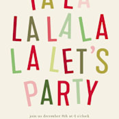 "La Party" - Party Invitations in Ivory by Baumbirdy - Detail