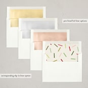 "La Party" - Party Invitations in Ivory by Baumbirdy - Envelope Liner Options