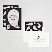 "Ghosts" - Party Invitations in Night by Gwen Bedat - Assembled
