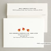 "Spooky Sweets" - Party Invitations in Pumpkin by Kacey Kendrick Wagner - FREE Recipient Addressing