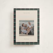 "Plaid Peace" - Holiday Cards in Wreath by Makewells - Front