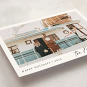 "Scripted Penmanship Frame" - Holiday Cards in Snow by Jackie Crawford - Detail