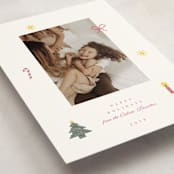 "Cross Stitch Christmas" - Holiday Cards in Snow by Claire - Detail