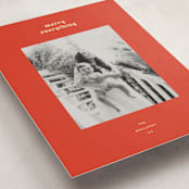 "hued mat" - Holiday Cards in Persimmon by Carrie Moradi - Detail