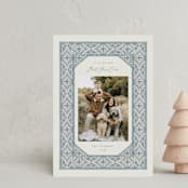 "Linked" - Holiday Cards in Frosted by Jen Owens - Front