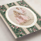 "Holiday Garland Ribbon" - Holiday Cards in Gumdrop by Jackie Crawford - Detail