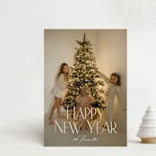 "Noël classique" - Holiday Cards in Frost by Benita Crandall - Front