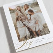 "Golden Joy" - Holiday Cards in Caramel by Brooke Chandler - Detail