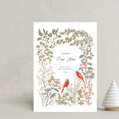 "Winter Greens" - Holiday Cards in Spruce by Cedar and Grey - Front