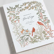 "Winter Greens" - Holiday Cards in Spruce by Cedar and Grey - Detail