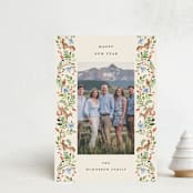 "Highlands" - Holiday Cards in Cornflower by Sarah Knight - Front