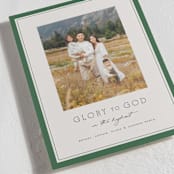 "Oxford" - Holiday Cards in Pine by Amy Kross - Detail