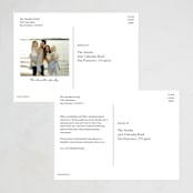 "Arch Greetings" - Holiday Cards in Snowfall by Baumbirdy - Back of Card Options
