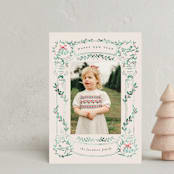 "Columns of Peace" - Holiday Cards in Pine by Petra Kern - Front