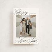 "Merry Script" - Holiday Cards in Ink by Nicole Walsh - Front