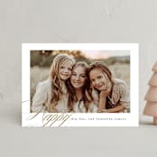 "Golden Joy" - Holiday Cards in Caramel by Brooke Chandler - Front