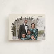 "Curve" - Holiday Cards in Eggnog by Brianne Larsen - Front