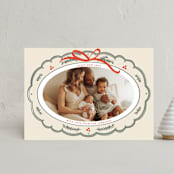 "Cherished Christmas" - Holiday Cards in Pudding by Ashley Iwafuchi - Front