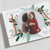 "Joy Pic" - Holiday Cards in Berry by Alethea and Ruth - Detail