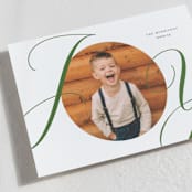 "Surrounding" - Holiday Cards in Evergreen by Jessica Williams - Detail