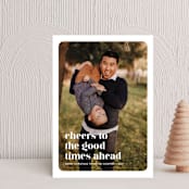 "good times ahead" - Holiday Cards in Snow by Sarah Curry - Front