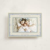 "Delicate botanical frame" - Holiday Cards in Blue Jay by Lucrecia Caporale - Front