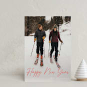 "Adorn" - Holiday Cards in Berry by MC Designs - Front