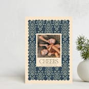"Adeline" - Holiday Cards in Saphire by Vivian Yiwing - Front