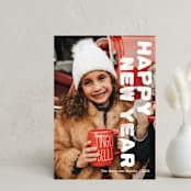 "Merry Christmas Stamp" - Holiday Cards in Snow by Jayne Alfieri - Front