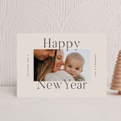 "Projection" - Holiday Cards in Dove by Amy Kross - Front