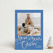 "Meringue" - Holiday Cards in Blueberry by Megan Davis - Front