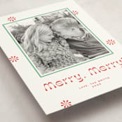 "Peppermint" - Holiday Cards in Candy Cane by Megan Davis - Detail