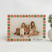 "Dots of joy" - Holiday Cards in Santa by Alexandra Dzh - Front