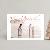 "Holiday Signiture" - Holiday Cards in Holly Berry by Brooke Chandler - Front