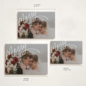 "Merry Hand Lettered Script" - Holiday Cards in Wedding Cake by Becky Nimoy - Formats Available