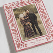 "Boho Holiday" - Holiday Cards in Berry by Chris Griffith - Detail