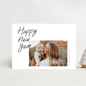 "Marker Ink" - Holiday Cards in Snow by Adelyn T. - Front