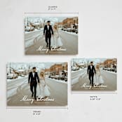 "Winter Greetings" - Holiday Cards in Snow by Ashley Iwafuchi - Formats Available