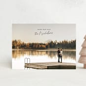 "Minimal Modern holiday" - Holiday Cards in Coal by Jackie Crawford - Front