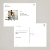 "Holiday Minimalist" - Holiday Cards in Coal by Design Lotus - Back of Card Options