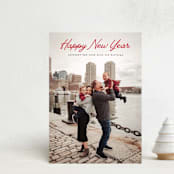 "Christmas Classic" - Holiday Cards in Rouge by Sara Hicks Malone - Front