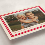 "Preppy frame" - Holiday Cards in Cherry Cola by Carolyn MacLaren - Detail