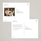 "Around the Table" - Holiday Cards in Holly Berry by Jamie Alexander - Back of Card Options