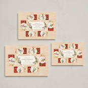 "Around the Table" - Holiday Cards in Holly Berry by Jamie Alexander - Formats Available