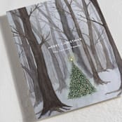 "Silent Night Woods" - Holiday Cards in Winter by Karina Racz - Detail